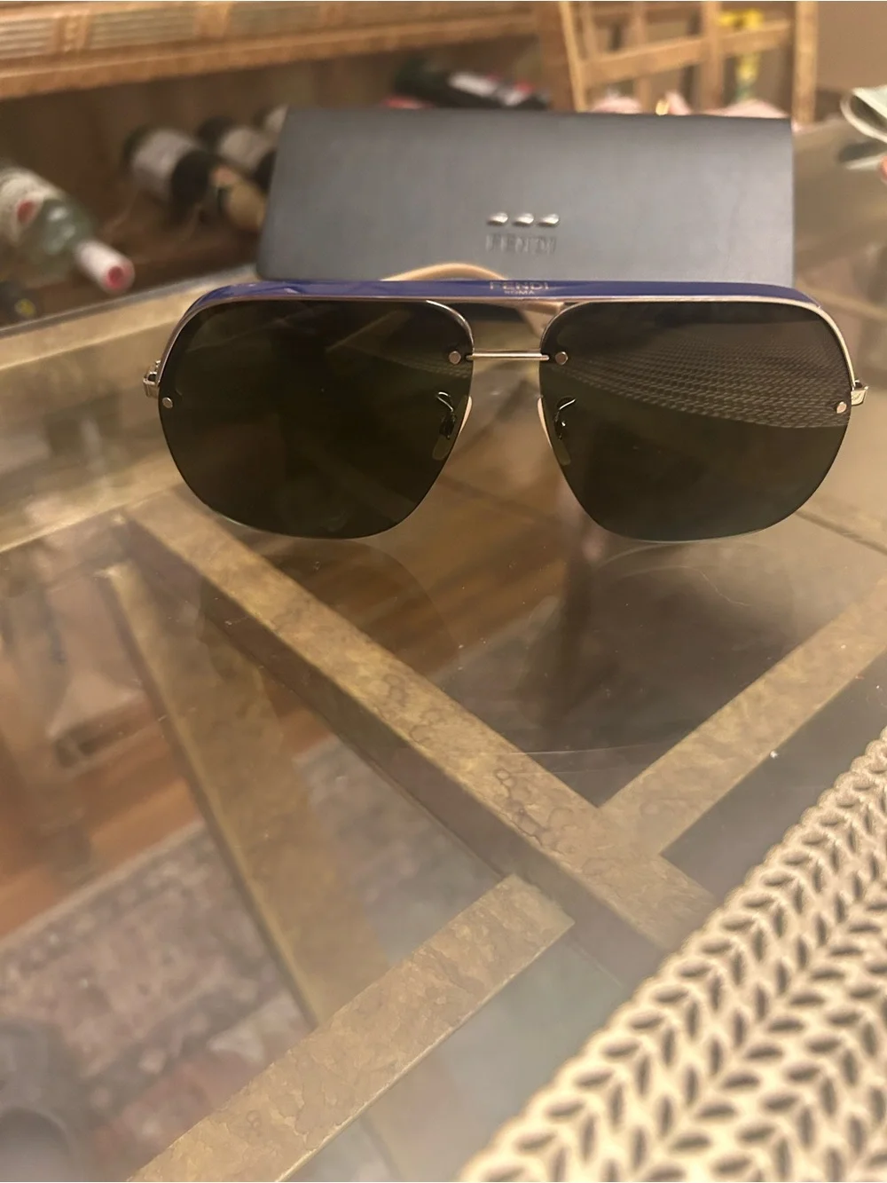 Fendi Sunglasses w/Leather Fendi Case - New!